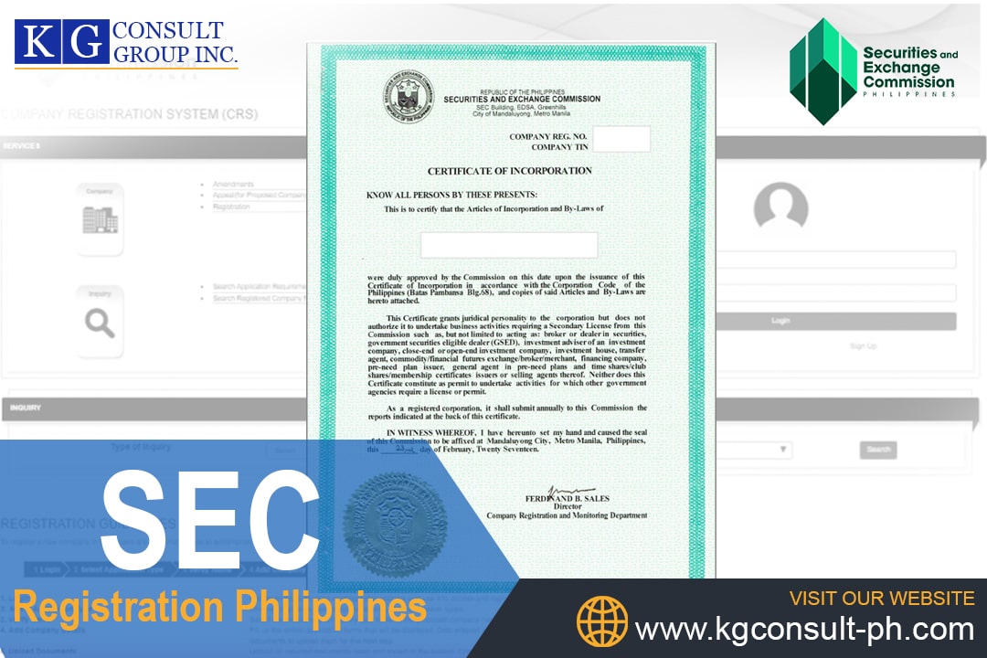 SEC Registration in the Philippines KGCI